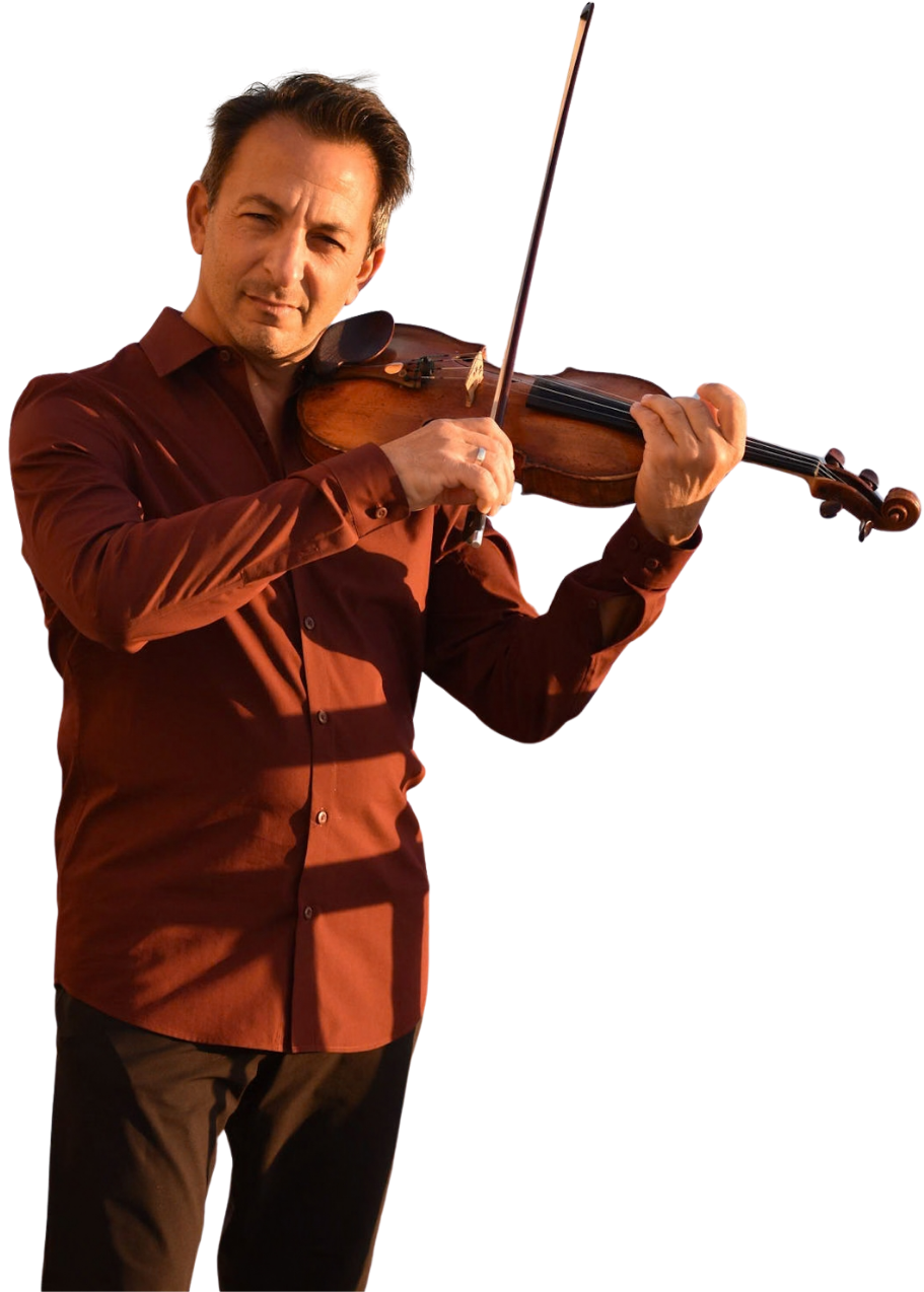 Richard Amoroso playing violin