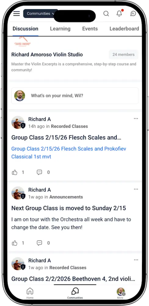 Member community interface
